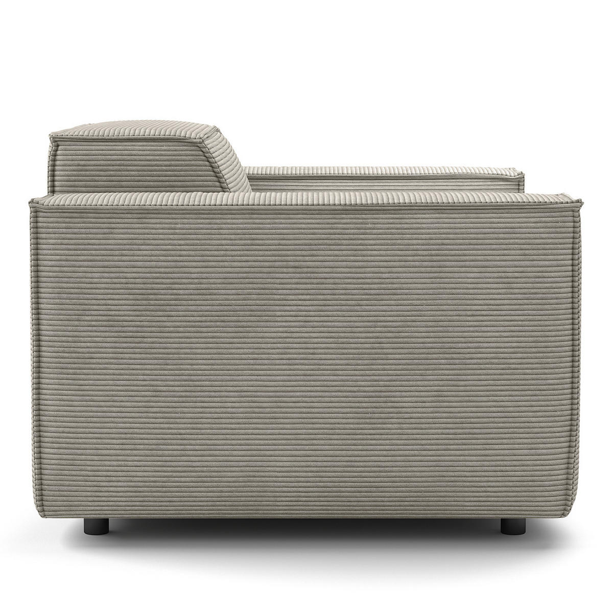 SESSEL - Graubraun/Schwarz, Kunststoff/Textil (120/70/96cm) - home24