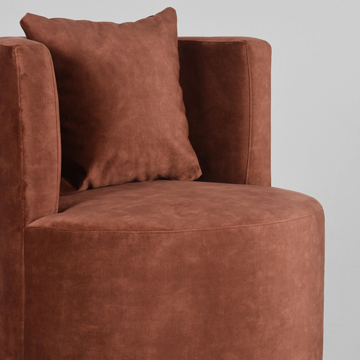 SESSEL Evy Orange 65/65/75 cm - Terracotta, Textil (65/75/65cm) - LABEL51