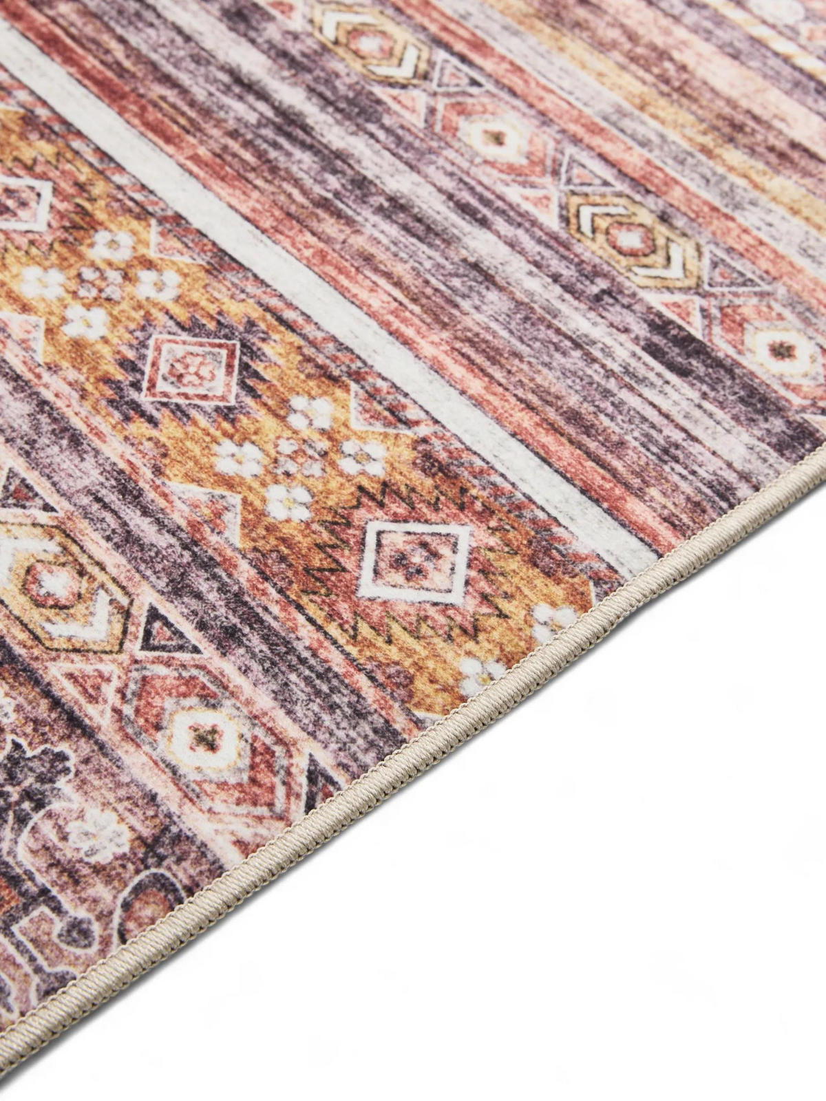 PRATELNÝ koberec George Vícebarevná/Růžová 160x230 cm - růžová/různobarevná, plast/umělá hmota (160/230cm) - benuta