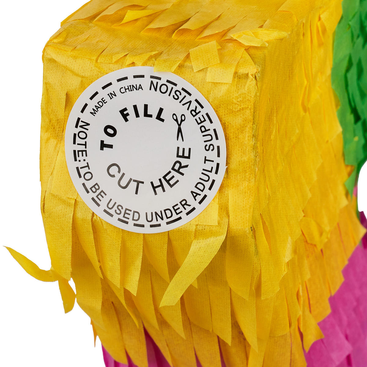 PINATA - Multicolor, Papier/Wellpappe (16/21/4.5cm) - Relaxdays