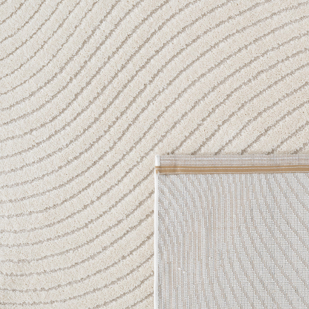 KURZFLORTEPPICH 120/160 cm Aura 704 - Creme, Textil (120/160cm) - Paco Home
