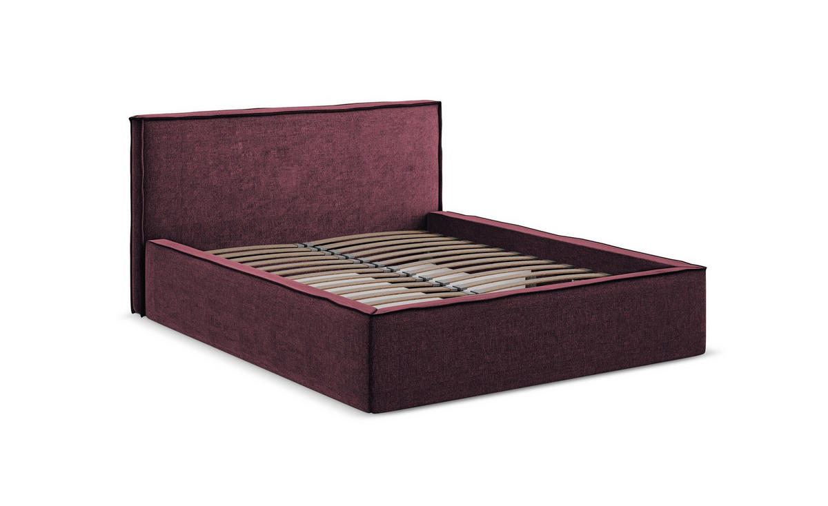 POLSTERBETT mit Bettkasten und Lattenrost 180x228 Beige - Beige/Creme, Kunststoff/Textil (160/200cm) - Makamii