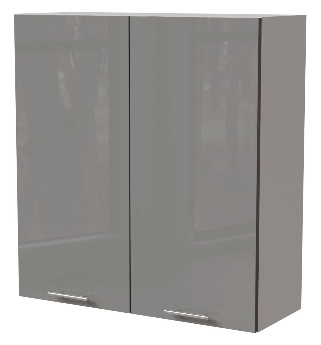 Feldmann-Wohnen Hängeschrank Grau, Weiß 90x96x32.5 cm