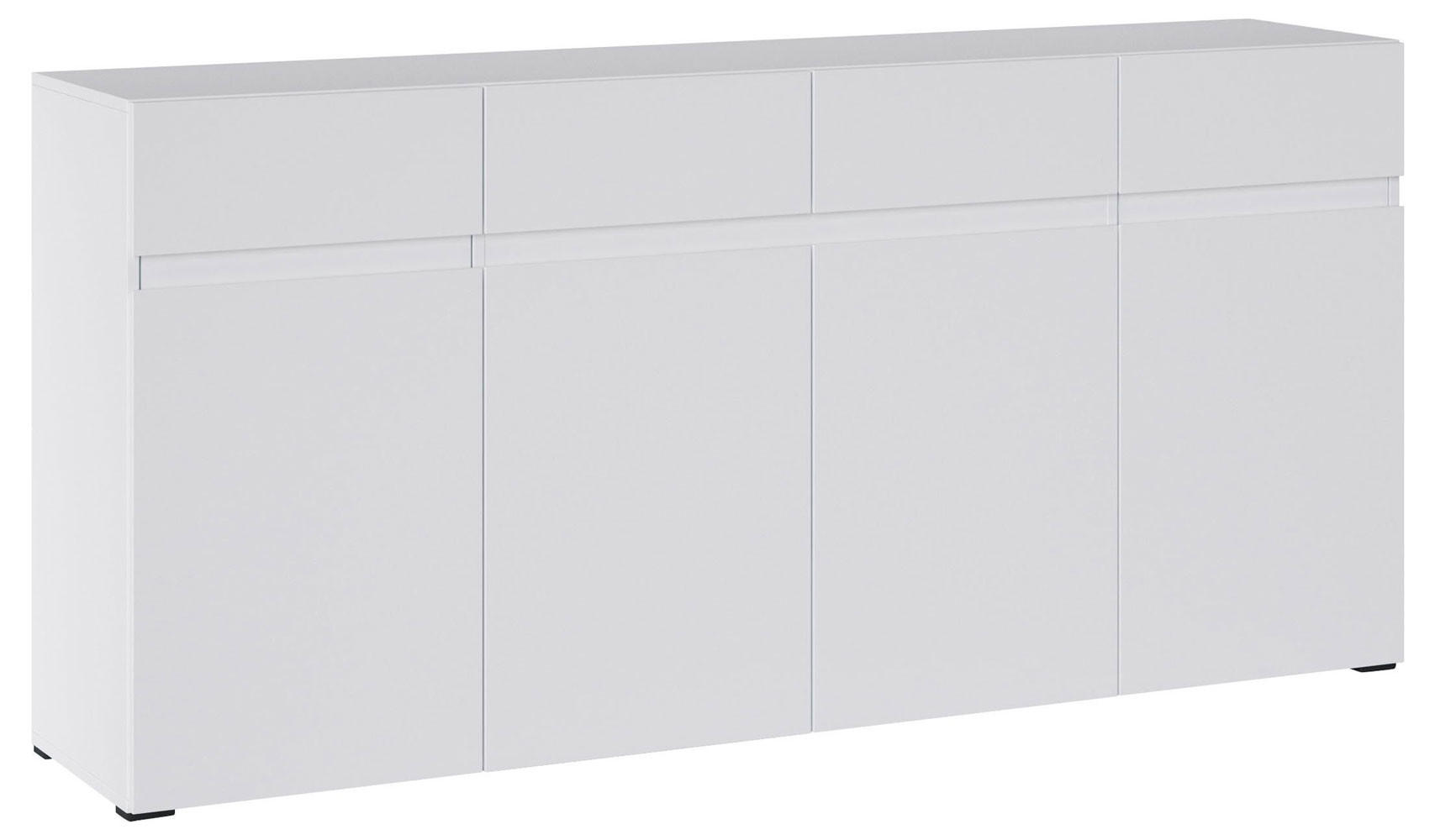 SIDEBOARD Rimini weiß 180 / 40 / 86cm - Weiß, Holz/Holzwerkstoff (180/86/40cm) - Feldmann-Wohnen