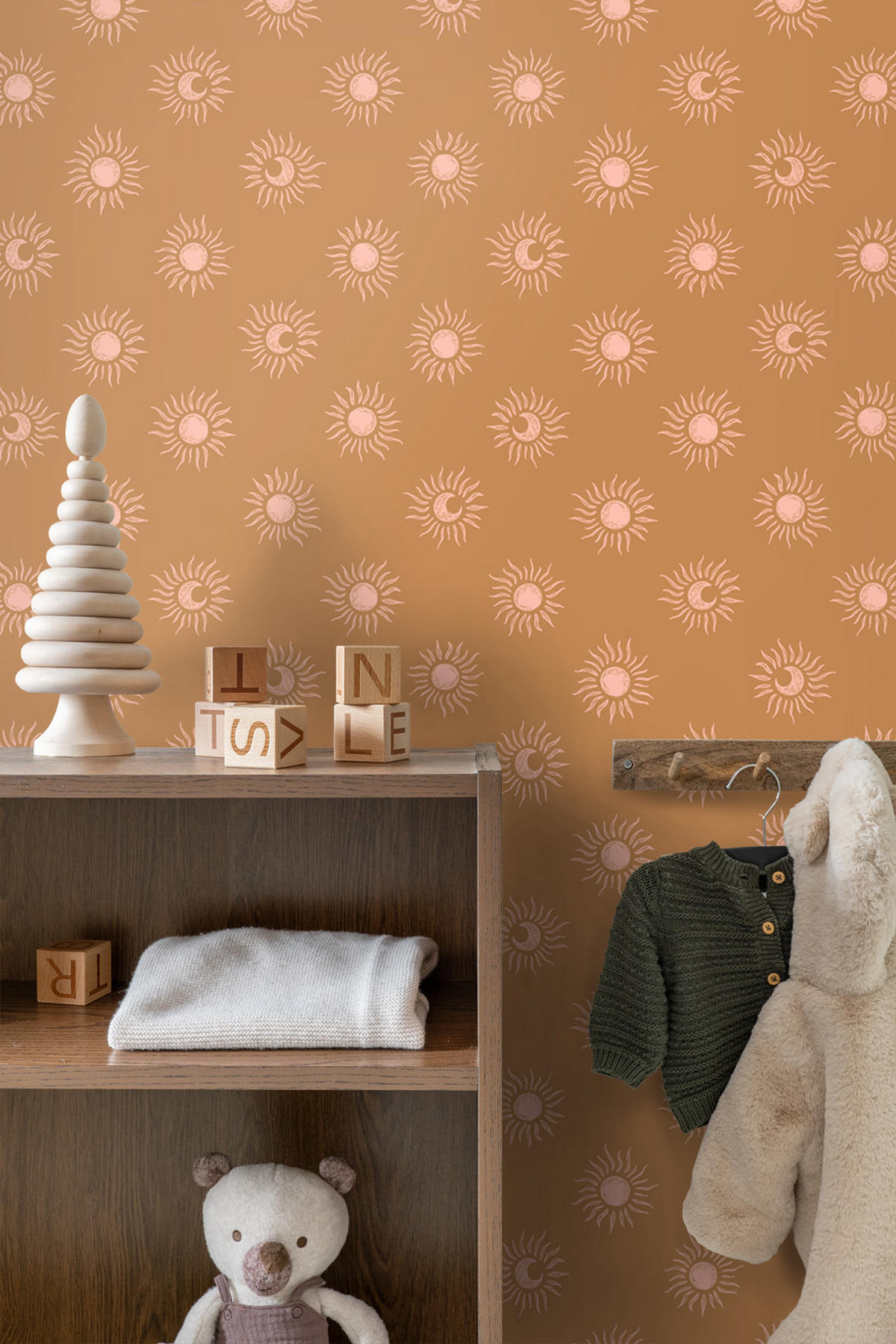 TAPETE Sonnchen 50 x 900 cm - Terracotta, Papier (50/900cm) - ESTAhome