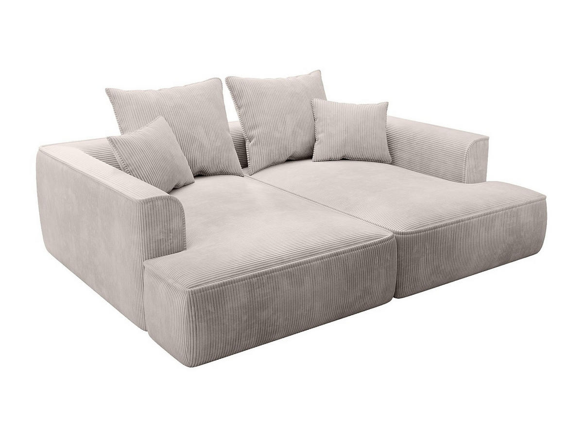 SOFA - 3 Personen - samt - beige Pineta - Beige, Textil (230/67/180cm) - Vente-Unique