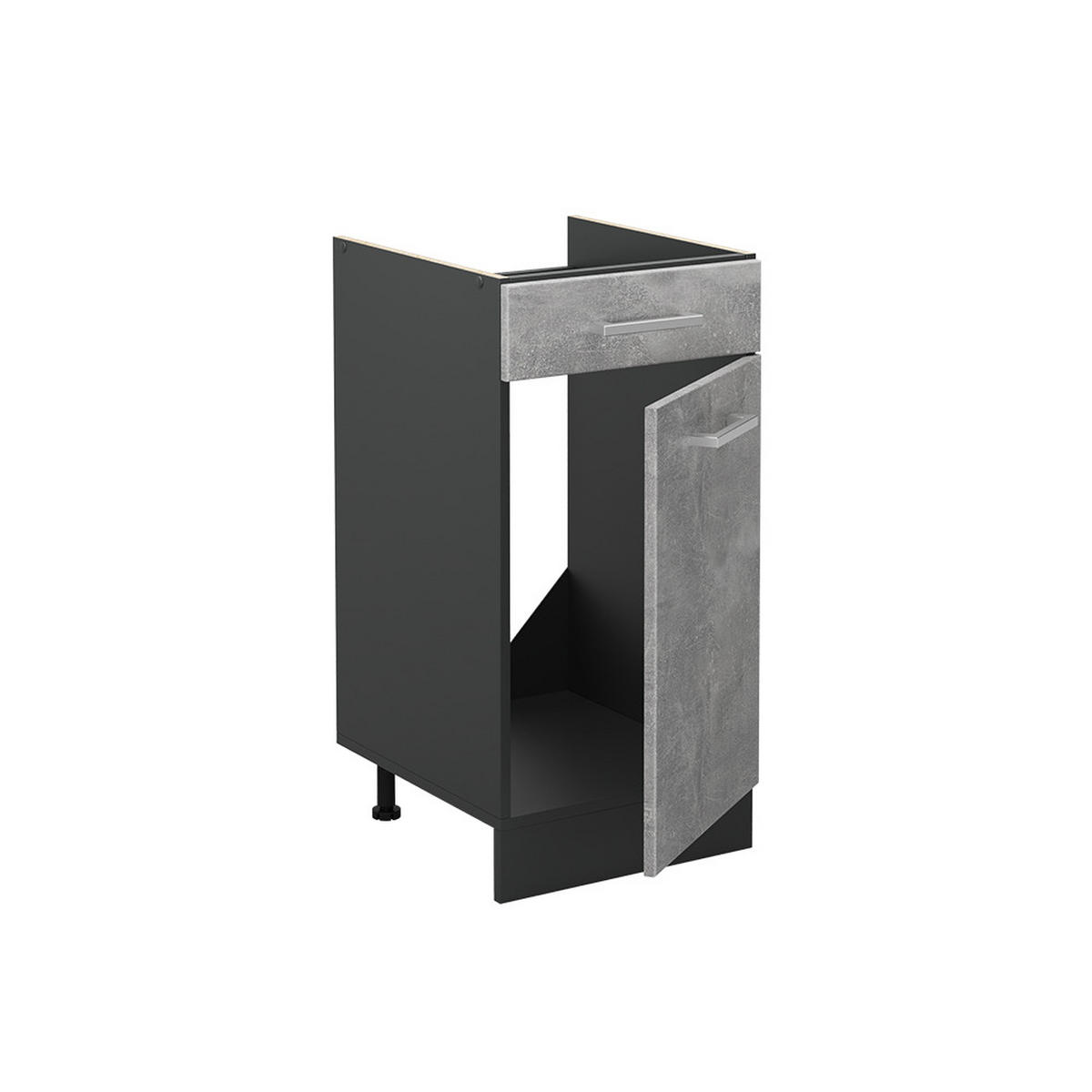 DULAP DE BAZĂ DE BUCĂTĂRIE R-Line, beton/antracit, 40 cm стільниця Мармур - antracit/gri, compozit lemnos (40/81.6/60cm) - Vicco