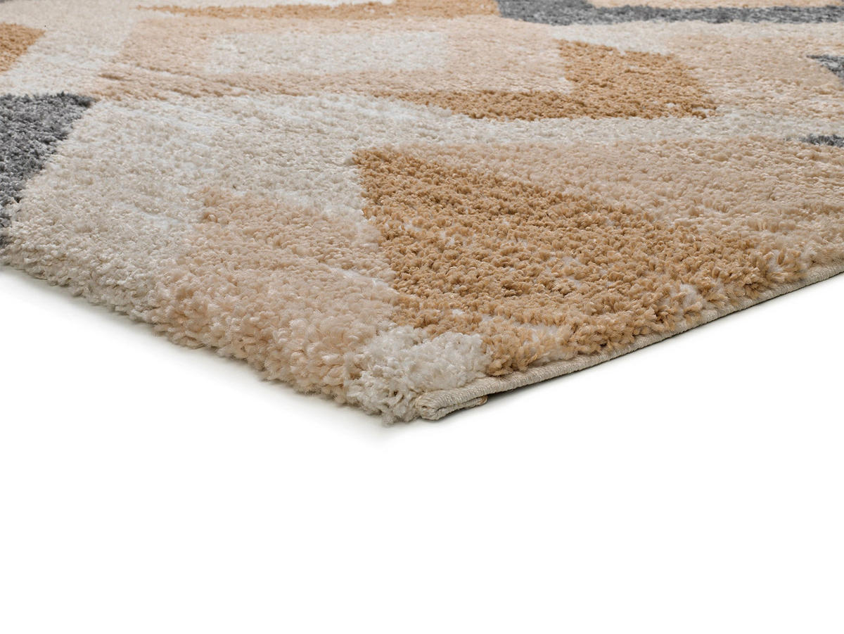 HOCHFLORTEPPICH Beige Enya 80/150 cm - Beige/Multicolor, Naturmaterialien/Textil (80/150cm) - Atticgo
