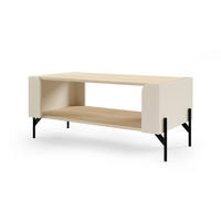 COUCHTISCH SOVI 13 90 / 50 / 40 cm in Macadamia / Eiche Mavelie - Eichefarben/Beige, Holzwerkstoff (40/90/50cm) - Deine Möbel 24