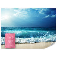 FOTOTAPETE Meer Wellen Strand Landschaft 3D 500x350 - Blau/Beige, Papier (500/350cm) - Muralo