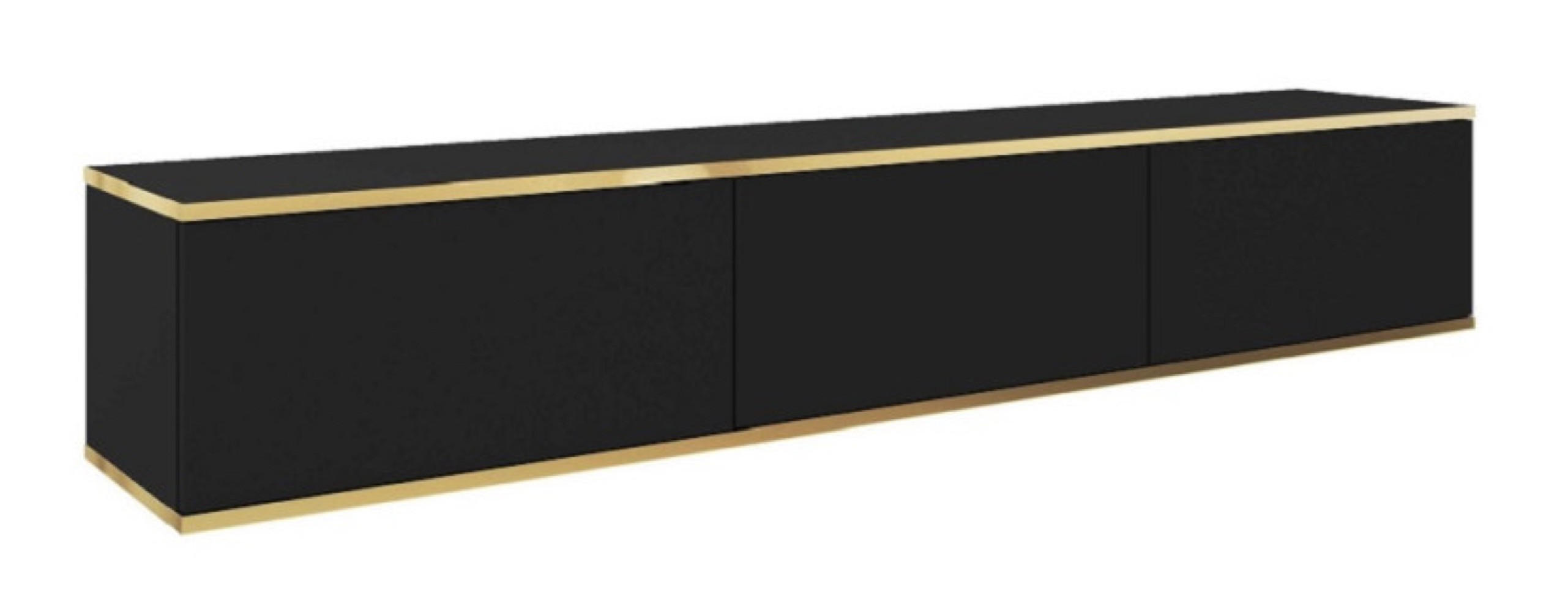 Sepro Meble Tv-Lowboard Schwarz 175x30x32 cm