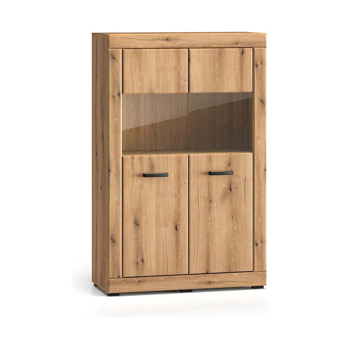 VITRINE – DORA 03 – 92 cm – Dora – Eichefarben - Eichefarben, Holzwerkstoff (92/144/40cm) - hi-markt
