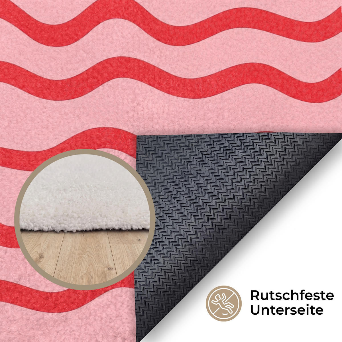 KOBERCE - Hravé - vzor - červená - 150x90 cm - červená, textil/plast (150/0.4cm) - OnlyWow