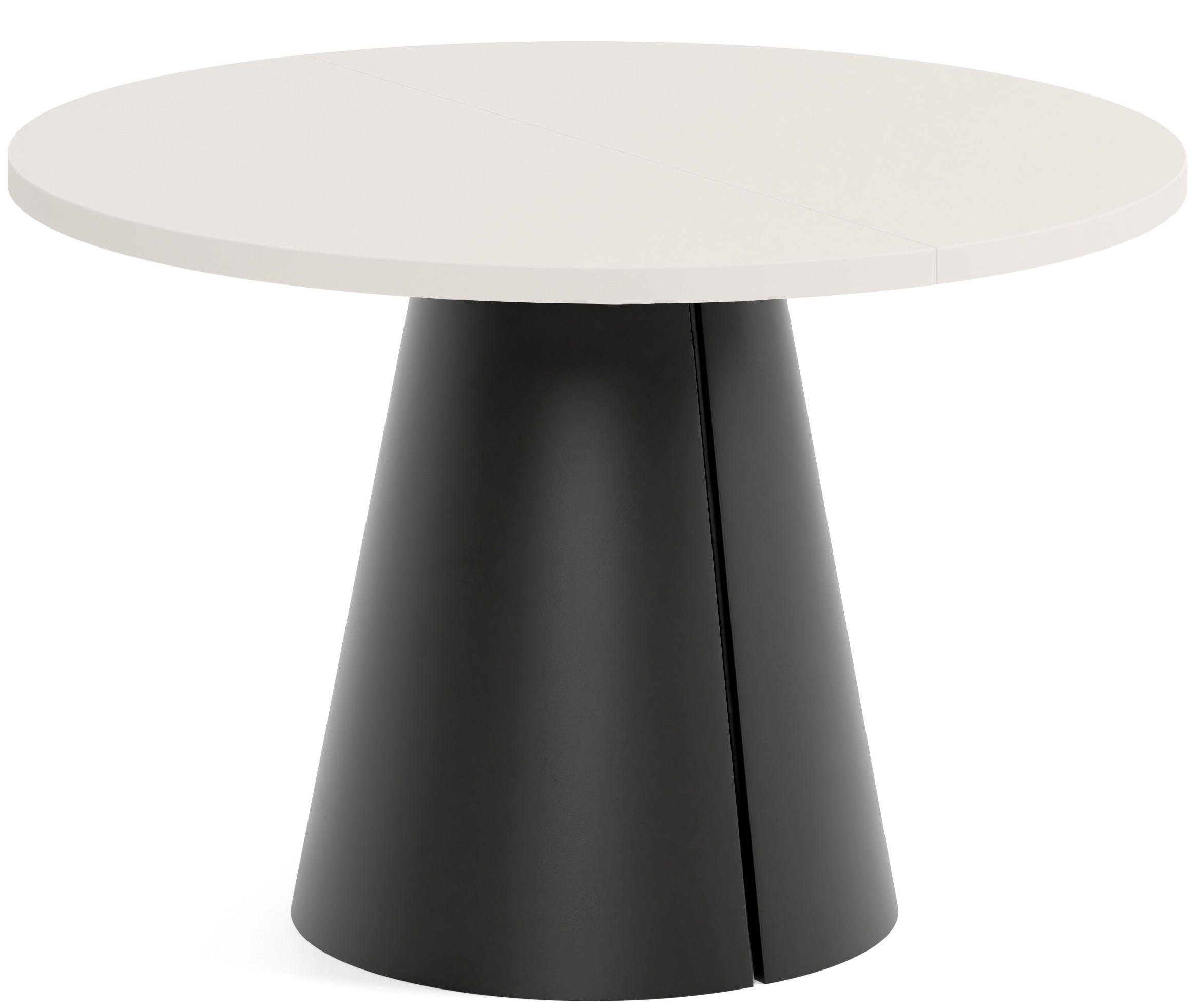 TISCH Kaschmir ALMA Ausziehbar 120/196 cm - Kaschmir/Schwarz, Holzwerkstoff (2/120/76cm) - Sepro Meble