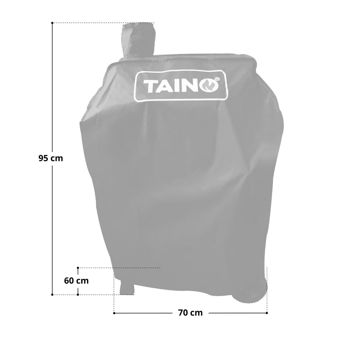 ABDECKHAUBE Smoker HERO - Schwarz, Kunststoff (70/95/60cm) - TAINO