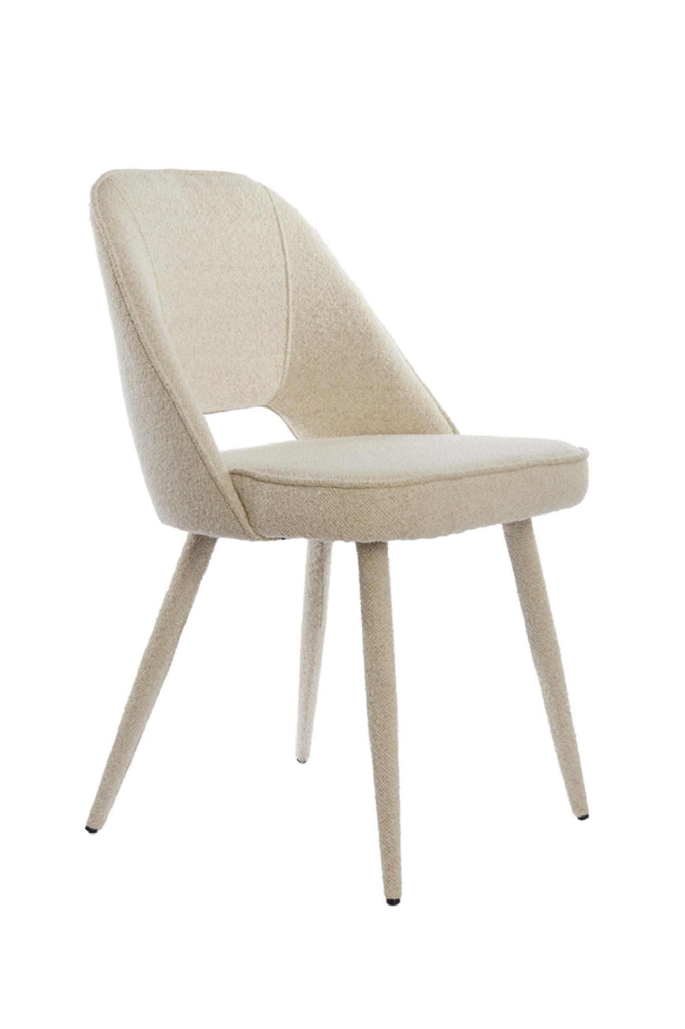 ESSZIMMERSTUHL Djeslin Braun 57/51/84 cm - Beige, Textil (51/84/57cm) - Light & Living