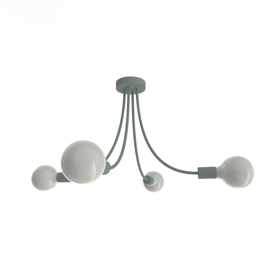 DECKENLEUCHTE Classic - Grün, Metall (60/60/40cm) - Lumicom