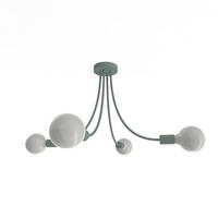 DECKENLEUCHTE Classic - Grün, Metall (60/60/40cm) - Lumicom