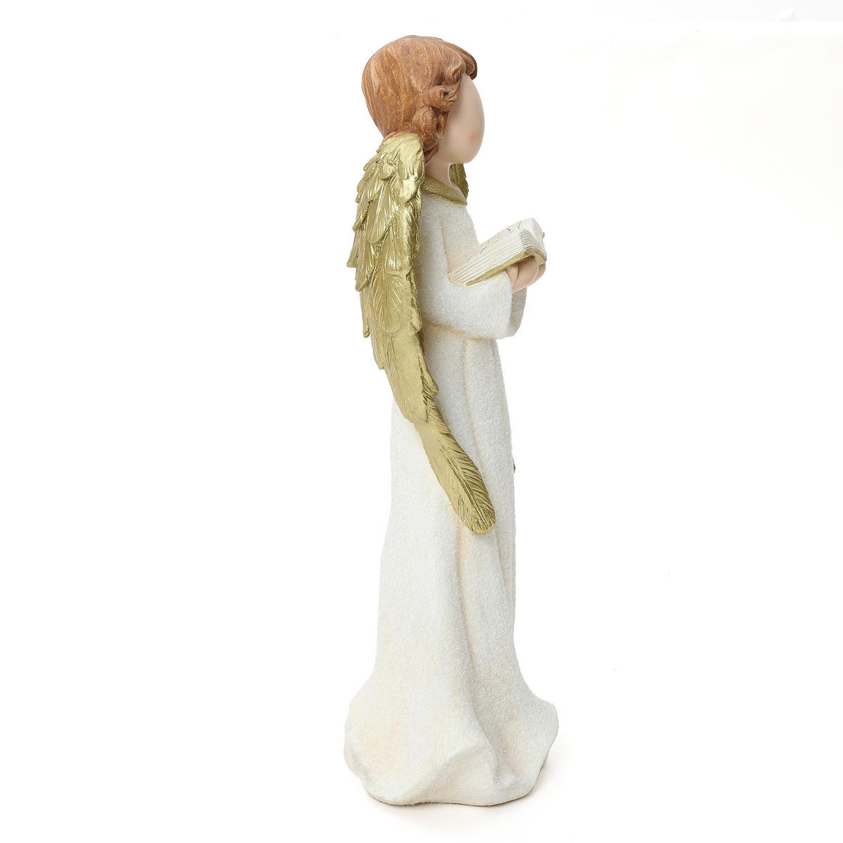 ENGELFIGUR Weihnachten HTST0186 - Beige/Goldfarben, Stein (19/63/29cm) - Hometopia