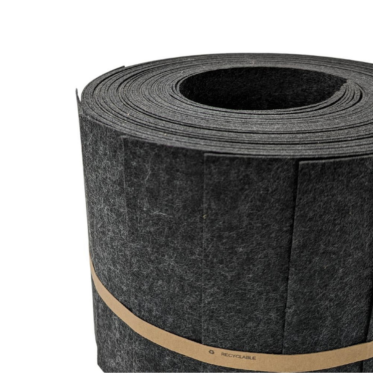 SICHTSCHUTZSTREIFEN Design Vlies für Doppelstabmatten Schwarzgrau 10x 2,55m - Schwarz, Kunststoff (255/19cm) - ZAUN|ZU