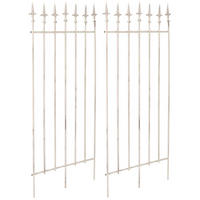 RANKGITTER 2er Set Metall antik-creme - Creme, Metall (50/100/0.7cm) - CLP