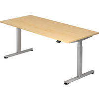 SCHREIBTISCH elektrisch Bluetooth & App XDLB 80/180/74 cm in Ahornfarben - Ahornfarben, Holzwerkstoff (80/180/74cm) - bümö