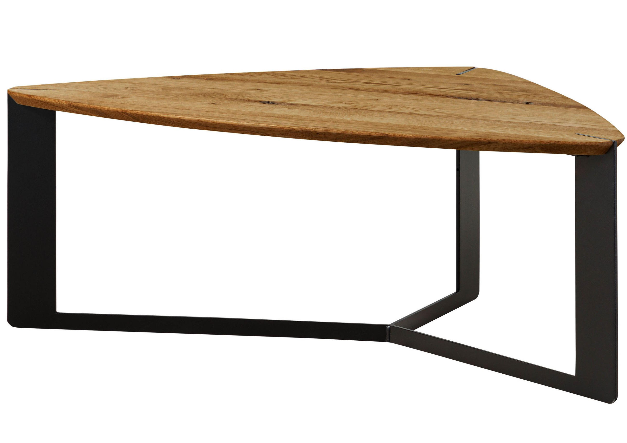 COUCHTISCH Wildeiche 120x70x44 natur geölt STARNBERG #26 - Braun, Holz (120/70/44cm) - Massivmoebel24