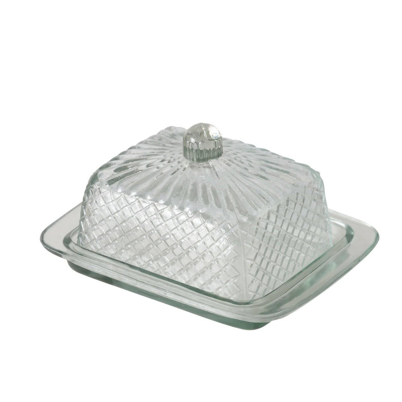 BUTTERDOSE Glassy - Transparent, Glas (13/9/17cm) - Boltze Home