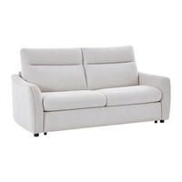 SCHLAFSOFA Express 3-Sitzer - Stoff Beige - SOVANIA - Beige, Textil (193/99/99cm) - Vente-Unique