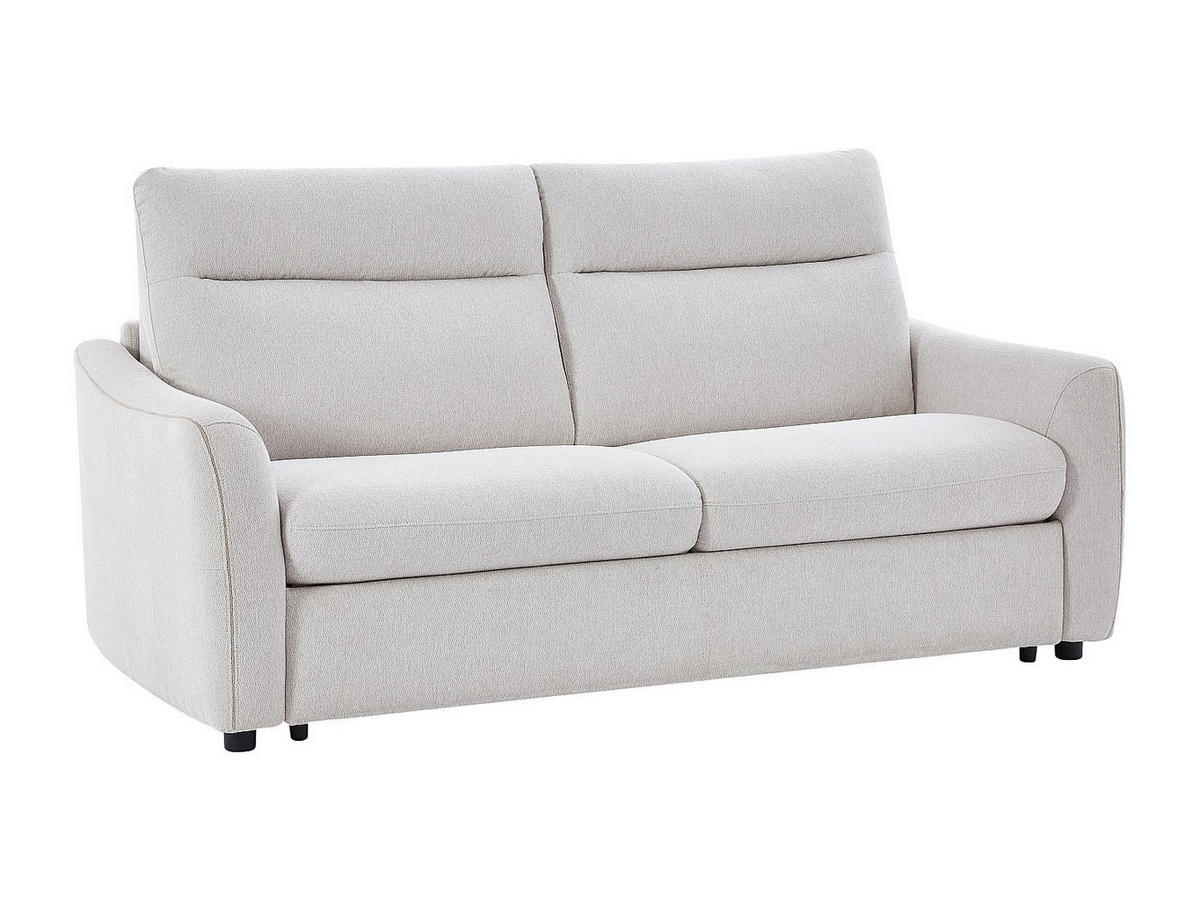 SCHLAFSOFA Express 3-Sitzer - Stoff Beige - SOVANIA - Beige, Textil (193/99/99cm) - Vente-Unique
