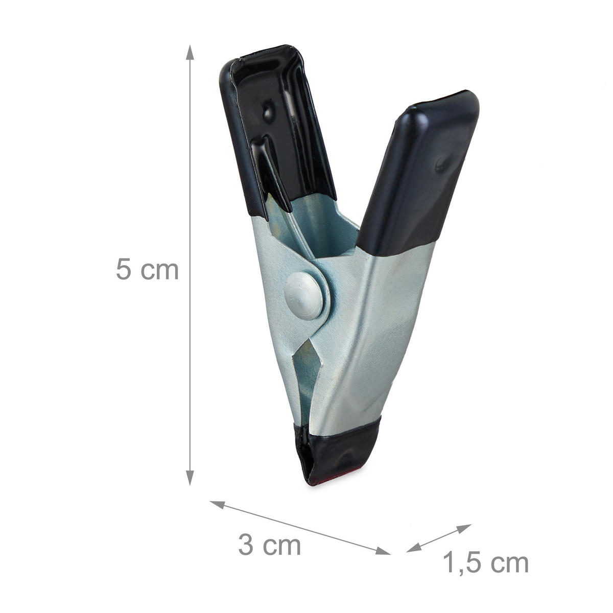 36XKLEŠČE - večbarvno, kovina/umetna masa (1.5/3/5cm) - Relaxdays