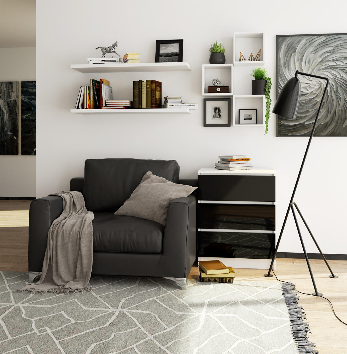 TO be deleted - Weiß, Holzwerkstoff (60/77/40cm) - RAUMHIRSCH FURNITURE