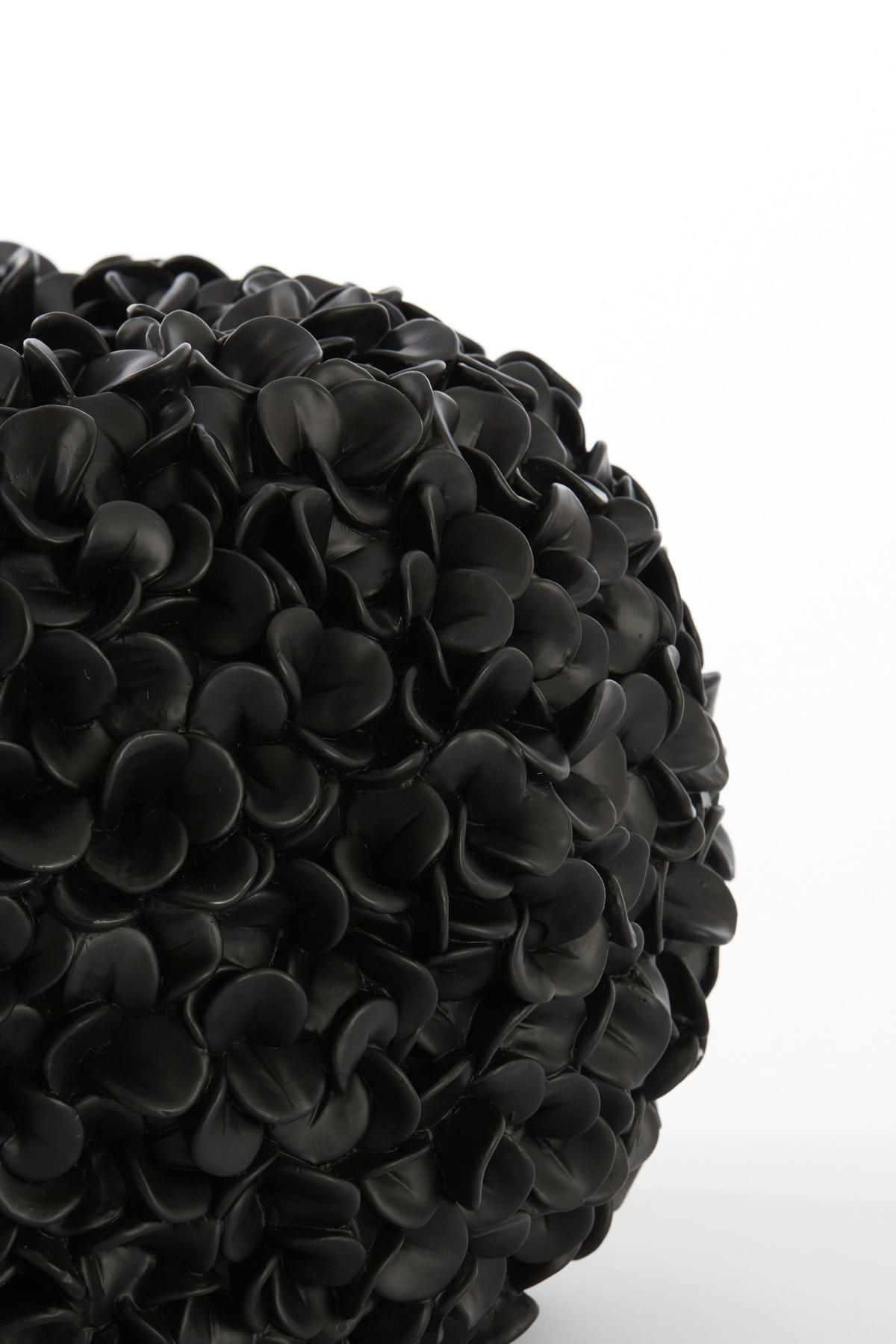 VASE Phylia Schwarz 38/38/23 cm - Schwarz, Kunststoff (23cm) - Light & Living