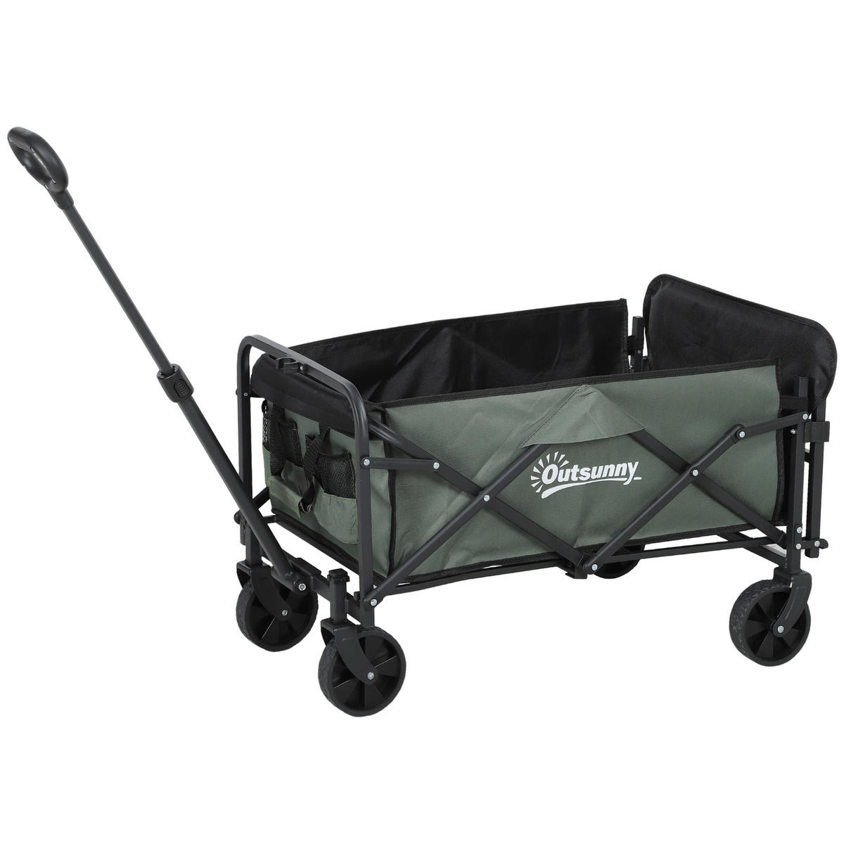 GARTENWAGEN DE-10465 klappbar, 72 L, 90 kg Grün - Grün, Metall (48/92/76cm) - ComfortXL