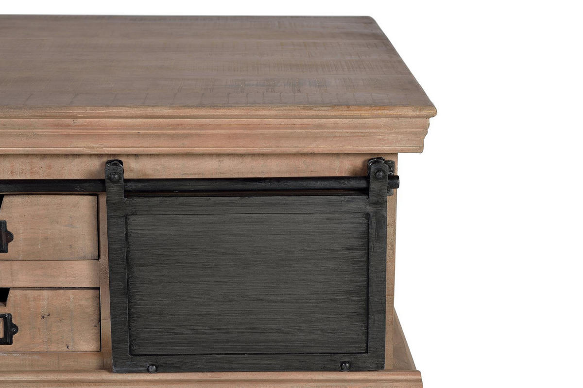 COUCHTISCH aus Mangoholz - Braun, Holz (90/90/45cm) - Giner y Colomer