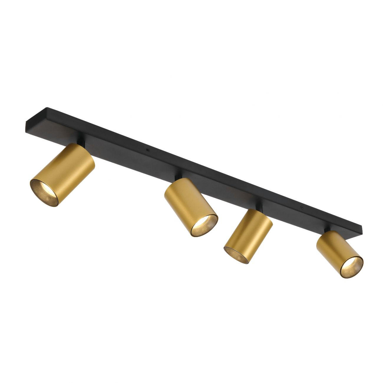 DECKENLEUCHTE Lewis, Schwarz und gold, 80cm - Goldfarben, Metall (80/6/12.7cm) - KOSILUM