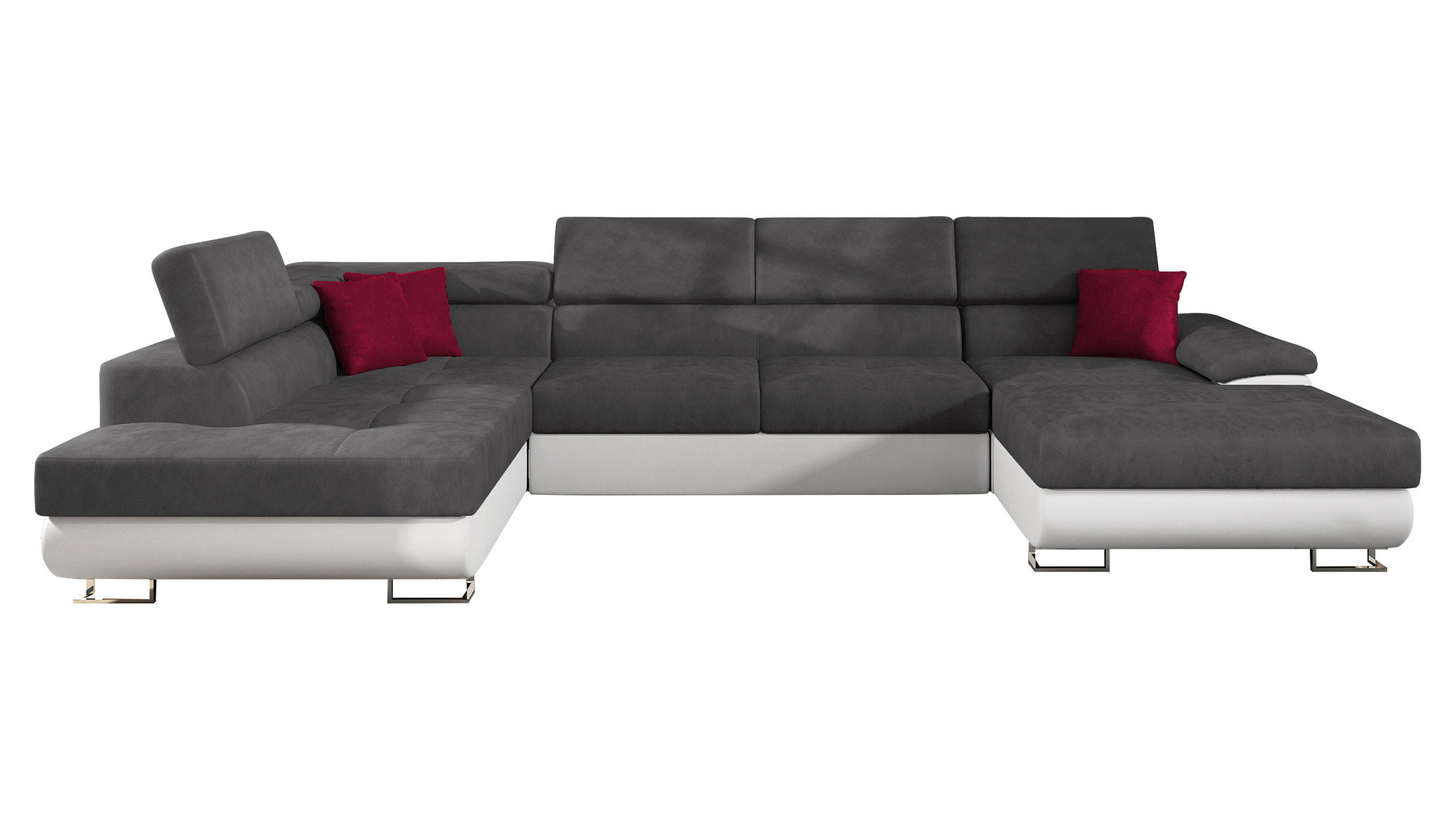 WOHNLANDSCHAFT Cotere Bis, Seite: Links - Multicolor, Holz (345/91/202cm) - MIRJAN24