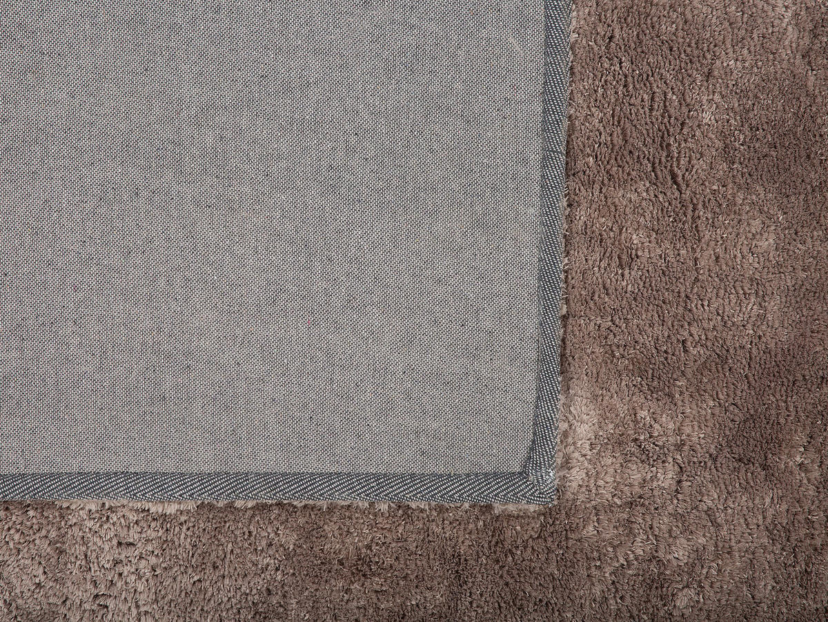 SHAGGY-TEPPICH Evren 200/200 cm - Braun, Kunststoff (200/200cm) - Beliani
