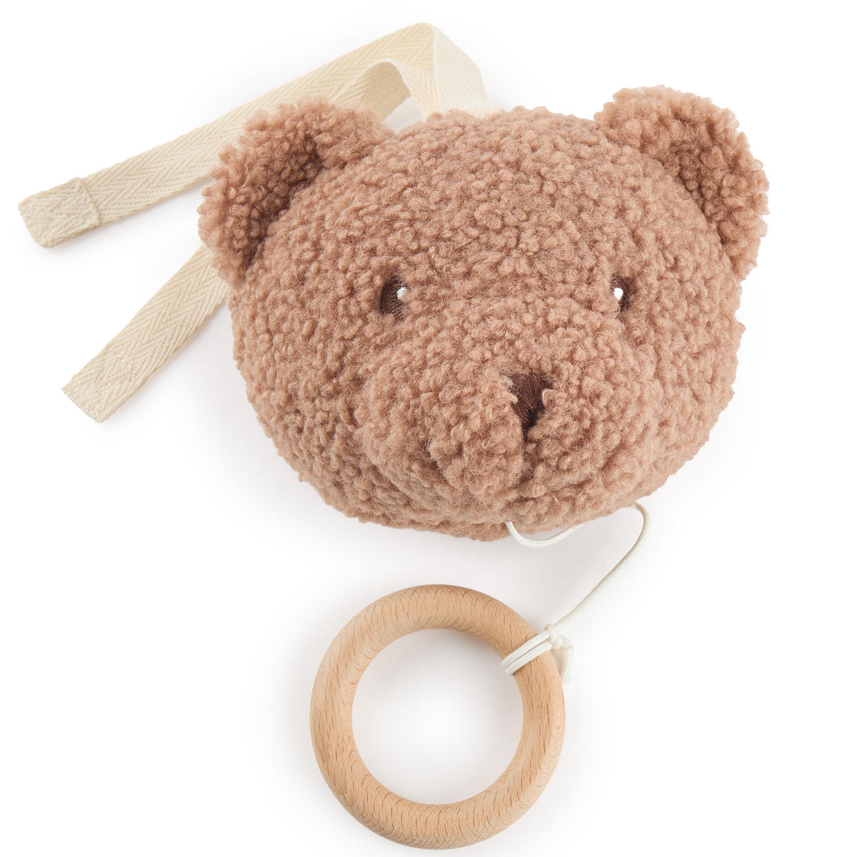 MUSIKSPIELUHR Bär - ab Geburt - Braun, Textil (16/30cm) - Bieco Spielwaren