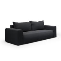 SOFA Bliss 3 Sitzplätze Dunkelgrau - Grau, Holz (252/72/97cm) - Petits-meubles