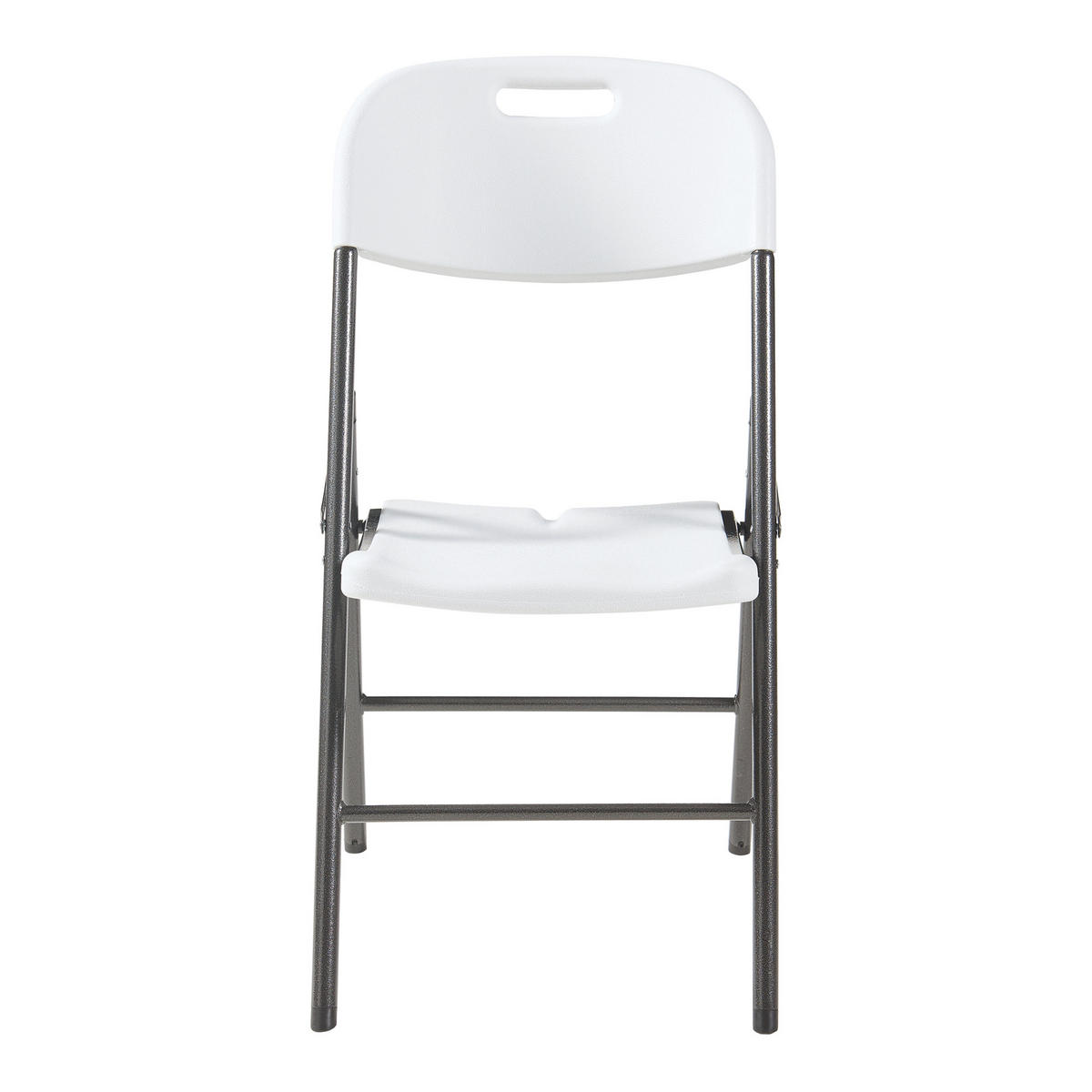 KLAPPSTUHL Ljusnarsberg - Weiß, Kunststoff/Metall (46/87/53cm) - [en.casa]