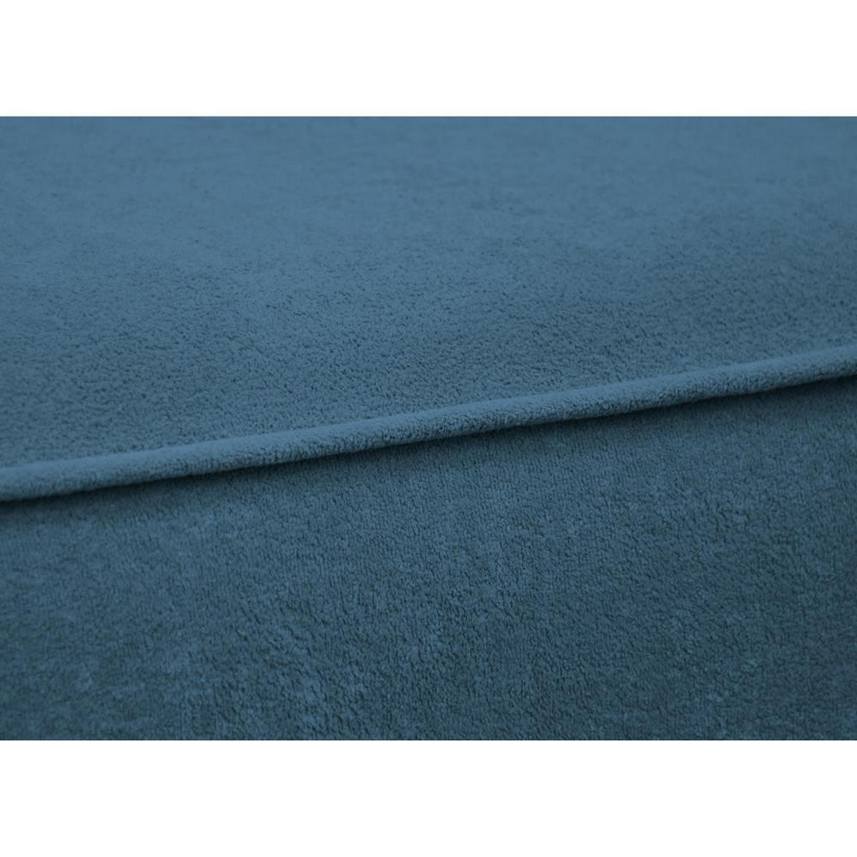 ECKSCHLAFSOFA Carlos dunkelblau - Schwarz/Dunkelblau, Kunststoff/Textil (265/170cm) - Beautysofa