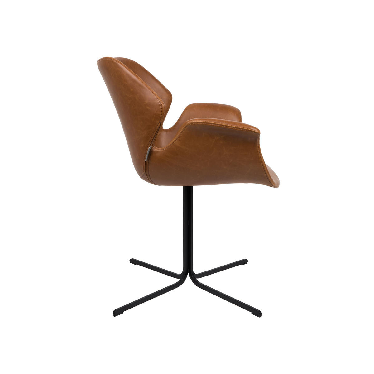 ESSZIMMERSTUHL Nikki Braun - 2 er Set - Braun, Kunststoff (66/80/62cm) - Zuiver