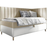 KINDERBETT MAYA 3 - Beige/Weiß, Holzwerkstoff (86/208cm) - Meblini