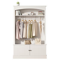 GARDEROBE mit Schuhbank 120 x 40 x 190 cm Weiß - Weiß, Holzwerkstoff (40/190/120cm) - Beauniv