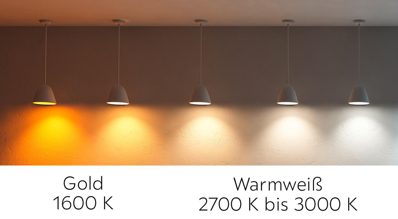 Farbtemperatur in der Küche - warmes Licht