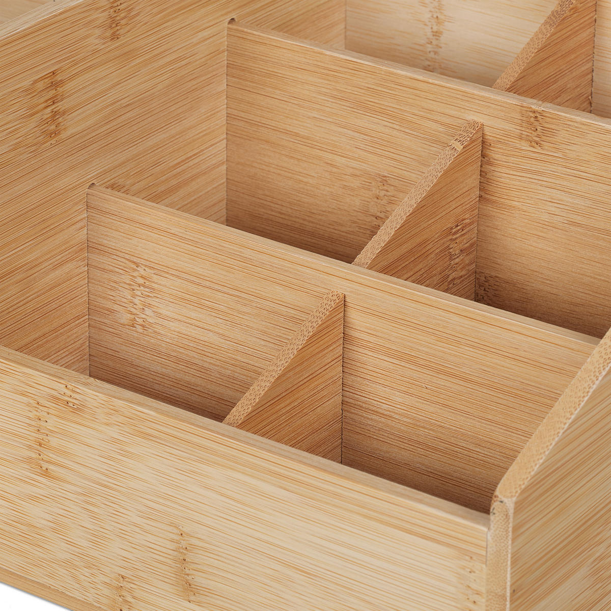 SCHREIBTISCH-ORGANIZER - Hellbraun, Holz (20.5/33/15.5cm) - Relaxdays