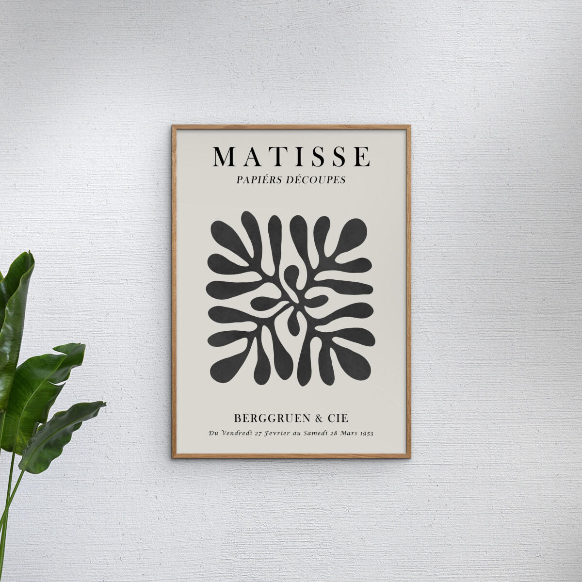 POSTER Vitor Costa - Matisse floral Poster 1 - Schwarz, Papier (30/40/0.1cm) - Poster&Frame