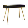 SCHMINKTISCH Oro T102 - Goldfarben/Schwarz, Holzwerkstoff/Metall (50/102/80cm) - MIRJAN24