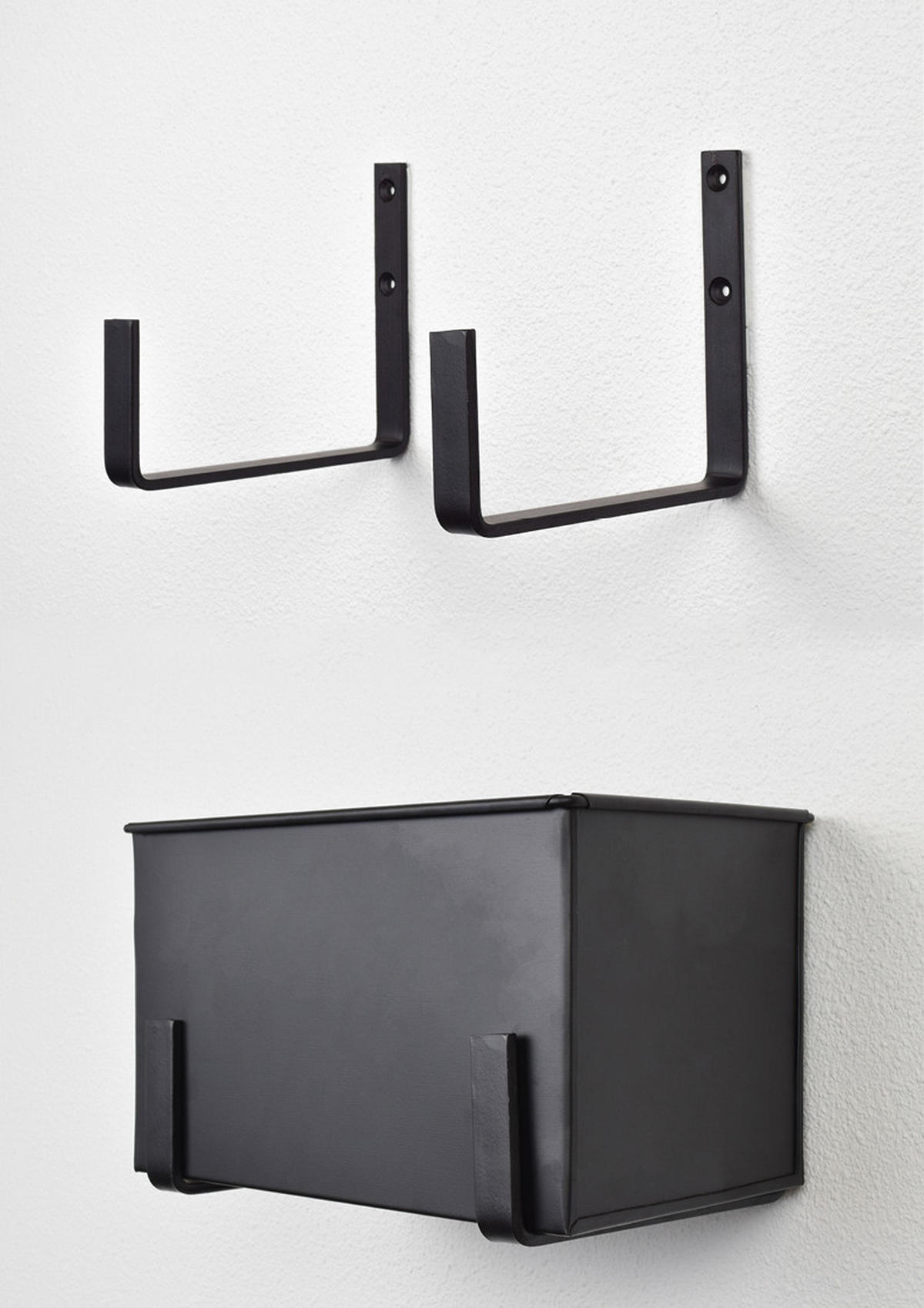 WANDREGAL Flora Schwarz - Schwarz, Metall (25/15/15cm) - LOFT42